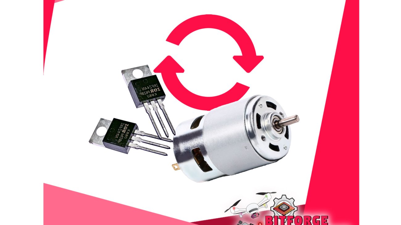 Featured IRFZ44N MOSFET H_Bridge Motor Driver Circuit